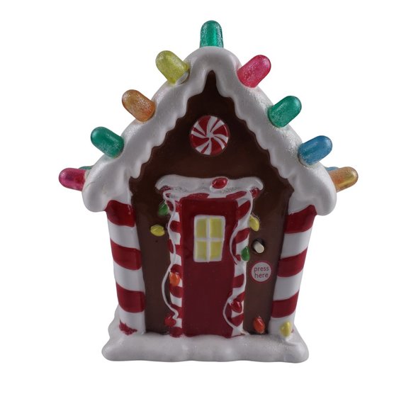 2008 Hallmark Gingerbread Gumdrop House Nutcracker Suite Ceramic Musical Lights - Picture 1 of 12